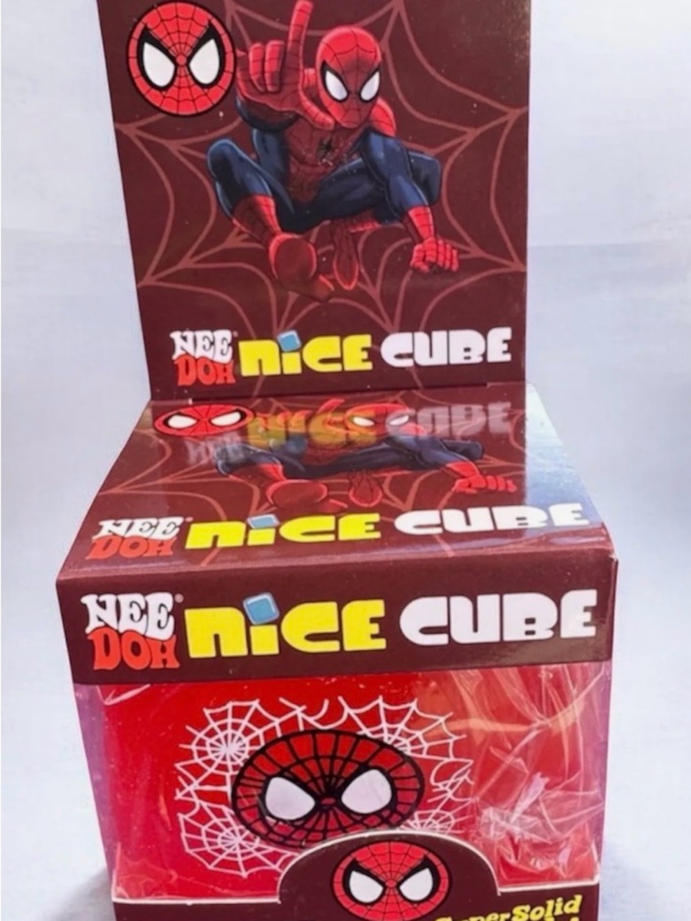 Nee doh Spider-Man Nee Doh Nice Cube Red Spider-Themed cube squishy